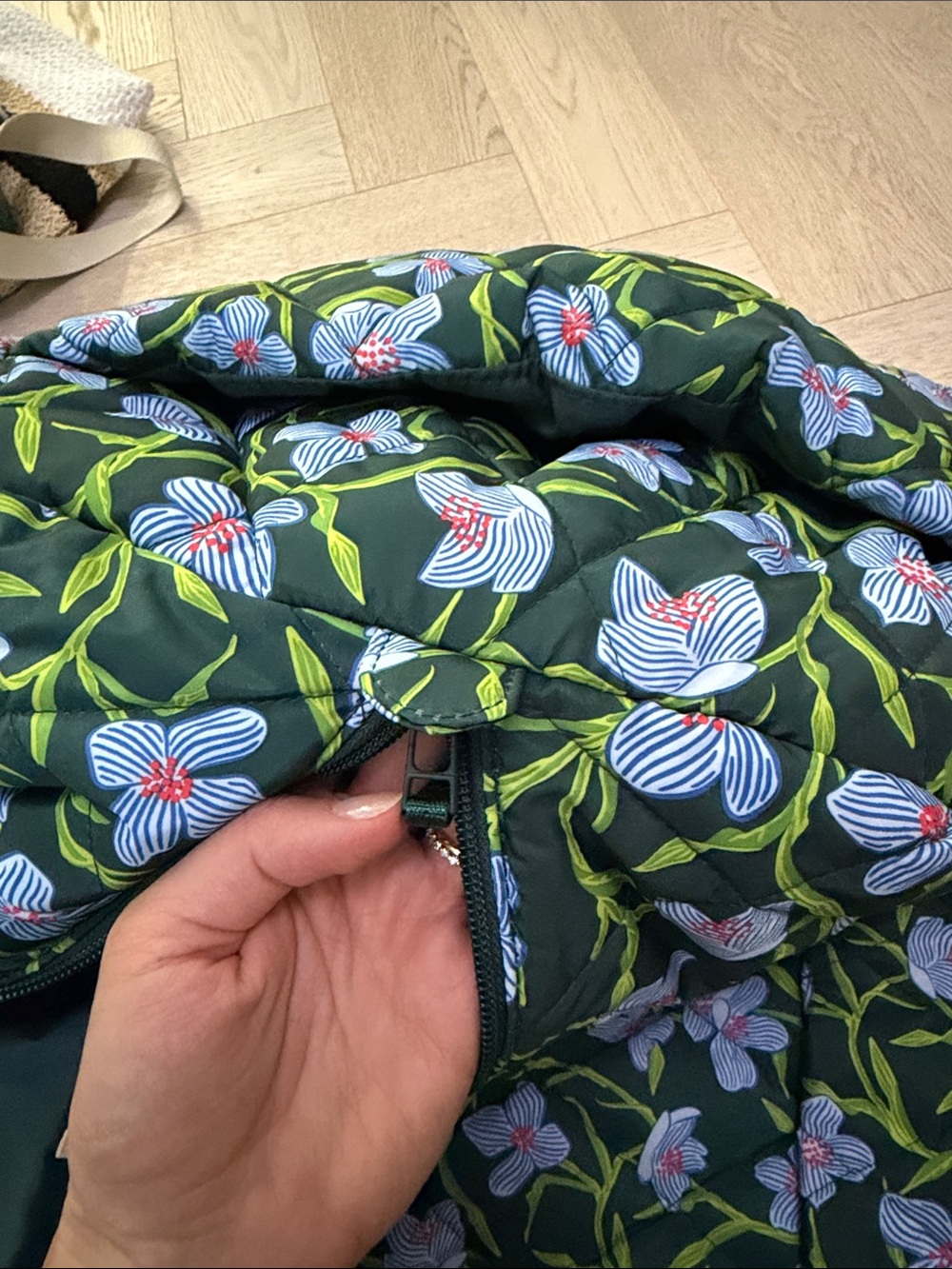 Vera Bradley Quilted Floral XL Duffel Bag - Picture 3 of 7